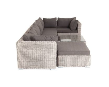 4Sis Лунго Плетеная мебель угловой диван, цвет бежевый
