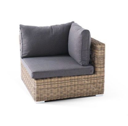 Лунго 4 SiS модуль угловой для плетеного дивана, цвет соломенный
