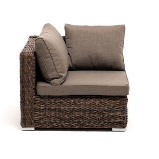Лунго 4Sis Угол модуль для дивана из ротанга цвет коричневый (гиацинт)
