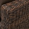 Lungo гиацинт диван из ротанга, цвет коричневый