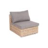 Лунго (гиацинт) модуль Центр для плетеного дивана, цвет соломенный