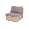 Лунго (гиацинт) модуль диванный прямой с подушками, цвет соломенный