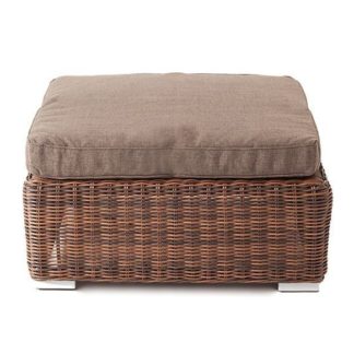 Лунго Пуф из ротанга с подушкой, цвет коричневый