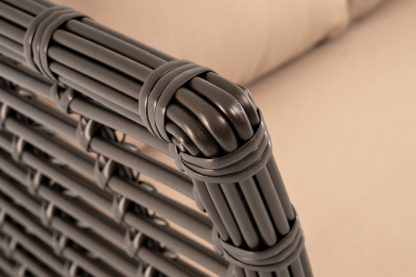 Валенсия диван из искусственного ротанга плетение трубка, цвет бронзовый