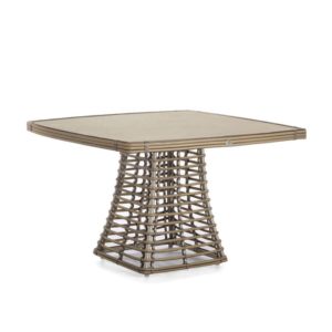 Стол «RUBY» обеденный 120х120, ротанг трубка — Skyline Design