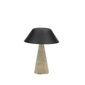 Kiruna (Cone S Cap), светильник антрацит, алюминий натуральный камень