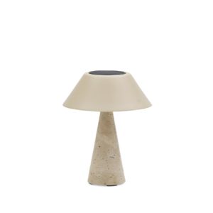 Kiruna (Cone S Cap), светильник бежевый, алюминий натуральный камень