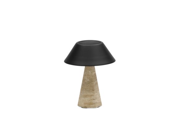 Kiruna (Hexa S Cap), светильник антрацит, алюминий натуральный камень