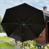 Зонт-SKY BLACK круглый в комплекте с утяжелителями